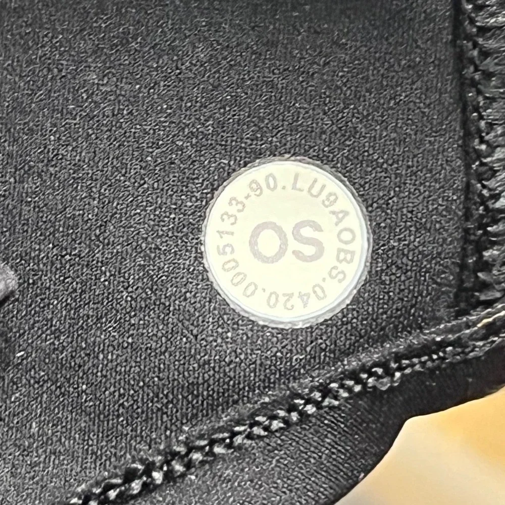 Lululemon Double Strap Face Mask Black OS Adjustable Reusable‎ Athletic Running
